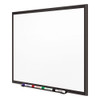 Classic Series Porcelain Magnetic Dry Erase Board, 96" x 48", White Surface, Black Aluminum Frame