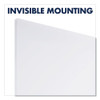 InvisaMount Vertical Magnetic Glass Dry-Erase Boards, 28" x 50", White Surface