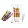 Classic Color Cello Pack Party Favor Crayons, 4 Colors/Pack, 360 Packs/Carton