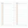 Lined Notes Pages for Planners/Organizers, 6.75 x 3.75, White Sheets, Undated, 30 Sheets
