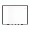 Magnetic Porcelain Dry Erase Board, 48" x 36", White Surface, Black Aluminum Frame