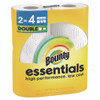 Essentials Select-A-Size Kitchen Roll Paper Towels, 2-Ply, White, 108 Sheets/Roll, 2/Pack, 8 Packs/Carton