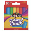 Colored Chalk, Assorted Colors, 16/Pack