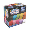 Super Chalk, 1" x 2.8" Diameter, 10 Assorted Colors, 10 Pucks/Box