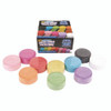 Super Chalk, 1" x 2.8" Diameter, 10 Assorted Colors, 10 Pucks/Box