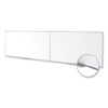 Magnetic Porcelain Whiteboard with Aluminum Frame, 193" x 48.5", White Surface, Satin Aluminum Frame