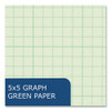 Engineer Filler Paper, 3-Hole, Frame Format/Quad Rule (5 sq/in, 1 sq/in) 500 Sheets/Pack, 5/Carton