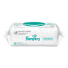 Sensitive Baby Wipes, 1-Ply, 6.7 x 7, Unscented, White, 84/Pack, 7/Carton