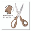 Advanced Wood Multipurpose Scissors, 8.25" Long, 4.75" Cut Length, Straight Brown Handle