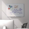 Magnetic Tempered Glass Dry Erase Board, 48" x 36", White Surface