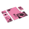 Color Cardstock, 65 lb Cover Weight, 8.5 x 11, Pulsar Pink, 250/Pack
