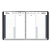 24-Hour Daily Appointment Book, 11 x 8.5, Black Cover, 12-Month (Jan to Dec): 2025