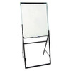 Futura Dry Erase Presentation Easel, 26" x 35", White Surface, Black Steel Frame