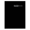 Recycled Ruled 14-Month Planner with Leatherette Cover, 10 x 7, Black Cover, 14-Month: Dec 2024 to Jan 2026