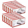 Boxed Envelopes, White, 4.13" x 9.5", 50 Per Box, 12 Boxes