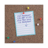Tech Cork Board, 36" x 24", Brown Surface, Black Plastic Frame