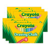 Colored Drawing Chalk, 12 Colors Per Pack, 6 Packs