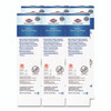 Bleach Germicidal Wipes, Individual Wipes, 1-Ply, 6.75 x 9, Unscented, White, 50/Box, 6 Boxes/Carton
