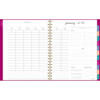 Harmony Weekly/Monthly Poly Planner, Weekly: Vertical Format, 11 x 9.38, Purple/Gold Cover, 13-Month (Jan to Jan): 2025-2026
