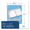 Student Plan Book, Homework/Assignment-Tracking, 40-Weeks: Six-Subject Day, Blue/White Cover, (100) 11 x 8.5 Sheets