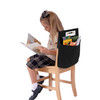Medium Chair Pocket Classroom Storage Organizer - 15 inch, Black