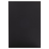 Foam Board, CFC-Free Polystyrene, 20 x 30, Black Surface and Core, 10/Carton