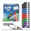 Low-Odor Dry-Erase Marker Value Pack, Broad Chisel Tip, Assorted Colors, 36/Box