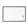 Magnetic Dry Erase Board with Wood Frame, 36" x 24" (Actual Size: 35" x 23"), White Surface, Black Wood Frame
