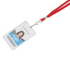 Deluxe Lanyard with J-Hook, Red, Box of 24 Deluxe Lanyard with J-Hook, Red, Box of 24