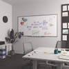 Magnetic Steel Dry Erase Board, 48" x 96", White Surface, White Aluminum Frame Magnetic Steel Dry Erase Board, 48" x 96", White Surface, White Aluminum Frame