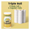 Essentials Select-A-Size Kitchen Roll Paper Towels, 2-Ply, 5.9 x 11, White, 162 Sheets/Triple Roll, 12 Rolls/Carton