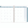 Glacier Weekly/Monthly Planner, Glacier Artwork, 11" x 9.25", Blue/Gray/Silver Cover, 12-Month (Jan to Dec): 2025