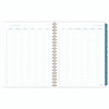 Glacier Weekly/Monthly Planner, Glacier Artwork, 11" x 9.25", Blue/Gray/Silver Cover, 12-Month (Jan to Dec): 2025