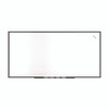 Magnetic Steel Dry Erase Board, 48" x 96", White Surface, Black Aluminum Frame