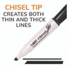 Intensity Low Odor Chisel Tip Dry Erase Marker, Broad Chisel Tip, Assorted Colors, Dozen