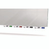 Aria Low-Profile Frameless Magnetic Glassboard, 48" x 36", Gray Surface