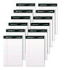 Docket Ruled Perforated Pads, Narrow Rule, 50 White 5 x 8 Sheets, 12/Pack