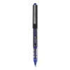 VISION Rollerball Pen, Stick, Extra-Fine 0.5 mm, Blue Ink, Gray/Blue/Clear Barrel, Dozen