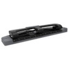 12-Sheet SmartTouch Three-Hole Punch, 9/32" Holes, Black/Gray