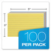 Ruled Index Cards, 3 x 5, Blue/Violet/Canary/Green/Cherry, 100/Pack