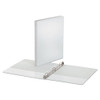 Economy Round Ring View Binder, 3 Rings, 0.5" Capacity, 11 x 8.5, White