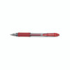 Sarasa Dry Gel X20 Gel Pen, Retractable, Bold 1 mm, Red Ink, Clear/Red Barrel, Dozen
