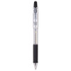 R.S.V.P. RT Ballpoint Pen, Retractable, Medium 1 mm, Black Ink, Clear Barrel, Dozen