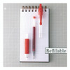 G2 Premium Gel Pen, Retractable, Extra-Fine 0.5 mm, Red Ink, Smoke/Red Barrel, Dozen