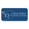 Loose Leaf Paper, 8 x 10.5, 3-Hole Punched, Wide Rule, White, 150 Sheets/Pack, 24 Packs/Carton