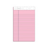 Prism + Colored Writing Pads, Narrow Rule, 50 Pastel Pink 5 x 8 Sheets, 12/Pack