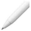 uniONE Gel Pen, Retractable, Medium 0.7 mm, Black Ink, White/Black Barrel, Dozen