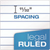 Double Docket Ruled Pads with Extra Sturdy Back, Wide/Legal Rule, 100 White 8.5 x 11.75 Sheets