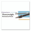 Heavyweight Mechanical Pencil Set w/The Pencil Grip, 2 mm Lead Refills, HB (#2), Black Lead, Black/Navy/Silver Barrel, 8/CT