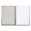 Wirebound Hardcover Notebook, 1-Subject, Narrow Rule, Gray/Teal Cover, (80) 9.5 x 6.5 Sheets